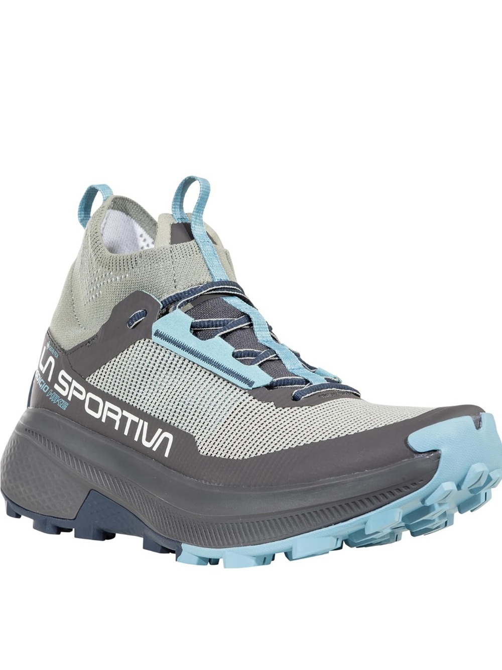 La Sportiva Women's Trail Shoe - Light Gray & Sky Blue